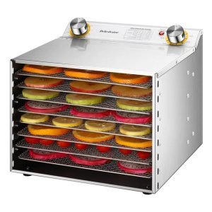 8 Tray Food Dehydrator with Knob Control
