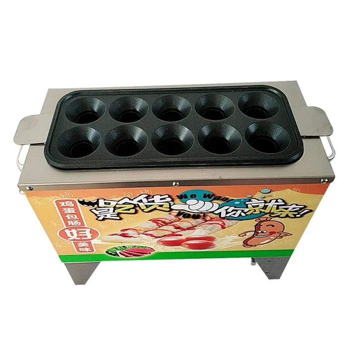 10 Hole Gas Egg Roll Machine - Fast, Compact & High-Output Snack Maker - Image 3
