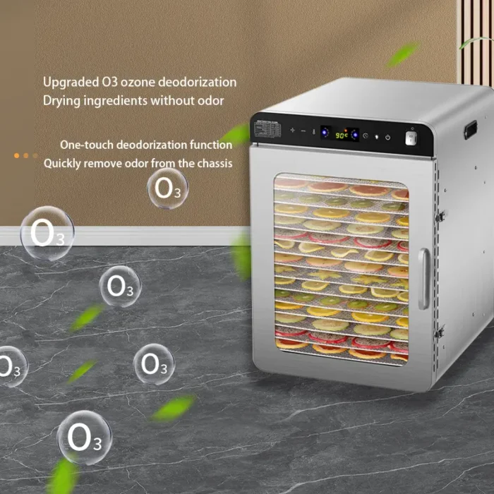 16 Tray Food Dehydrator with Touch Control & Ozone Function (3)