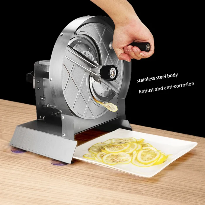 Commercial Stainless Steel Vegetable & Fruit Slicer (Manual) (1)