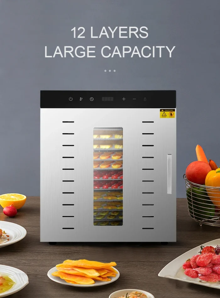 12 Tray Food Dehydrator With Touchscreen (AXM27) (6)