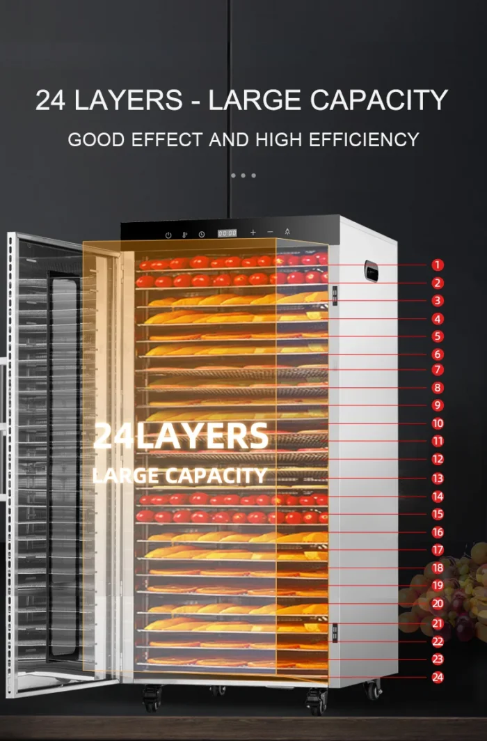24 Tray Commercial Food Dehydrator (2)